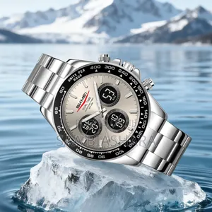 Skmei Dual Watch Stainless Steel Silver