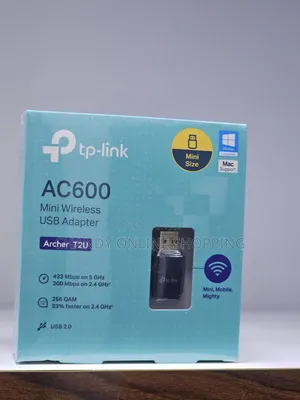 Tp-Link Ac600 Mini Wireless Usb Adapter (Archer T2u)
