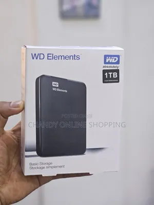 Western Digital Wd Elements 1tb Portable Hard Drive.