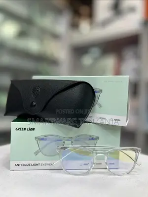Green Lion Anti Blue Light Eyewear Uv400 Clear Frame With Leather Case