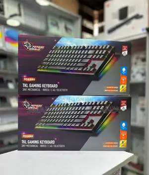 Porodo Gaming Pdx220 TKL Mechanical Keyboard 3in1 Wired 2.4g Bt RGB