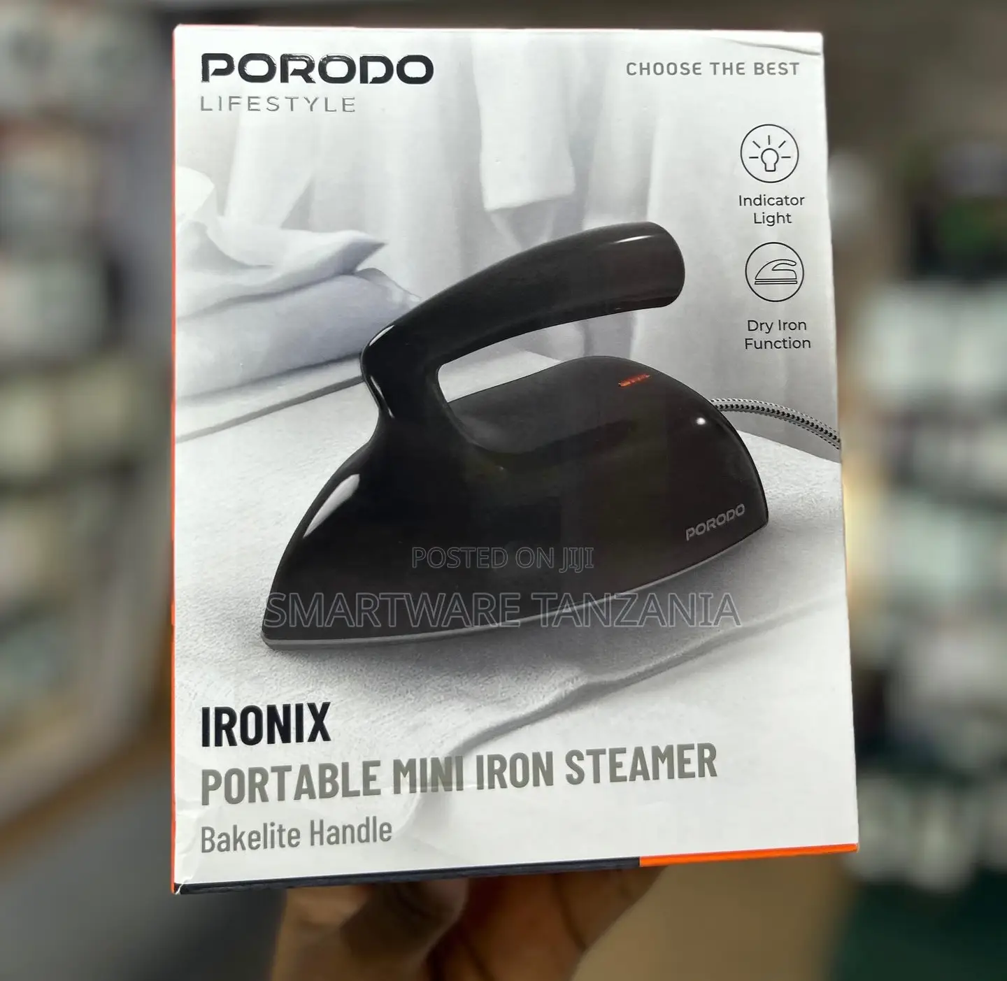 Porodo Lifestyle Ironix Portable Mini Iron Steamer Dry Iron Function