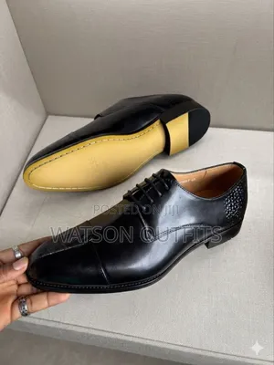 Men's Leather Shoes Materials Original and Genuine De'rossi Italy Made
