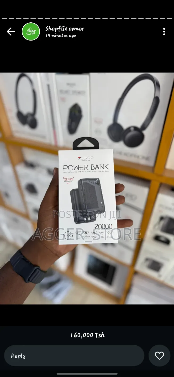 Yesido Yp85 20000mah Powerbank