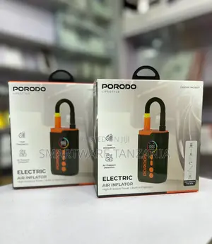 Porodo Lifestyle Electric Air Inflator Pressure Detection Led Display