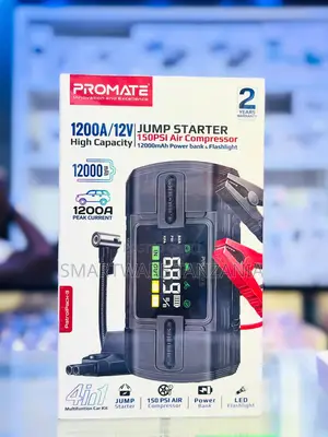 Promate Patrolpack-3 1200a Jump Starter 150psi Air Compressor 12000mah