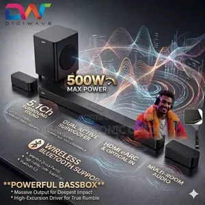 *Digiwave 5.1ch Sound Bar Bassbox 500w *