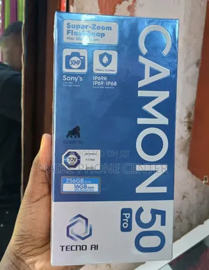New Tecno Camon 50 Pro 256 GB Black