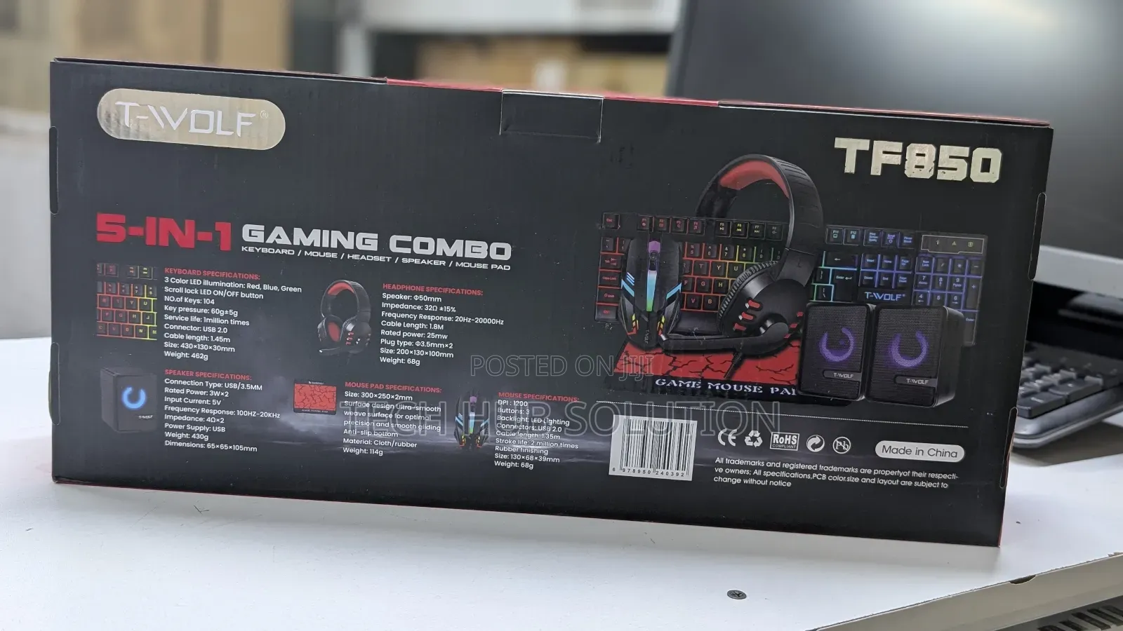 T Wolf Tf 850 Gaming Combo Keyboard