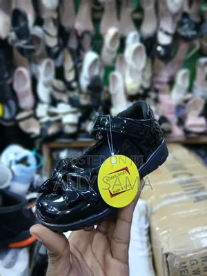 Girls Shool Shoes Full Black