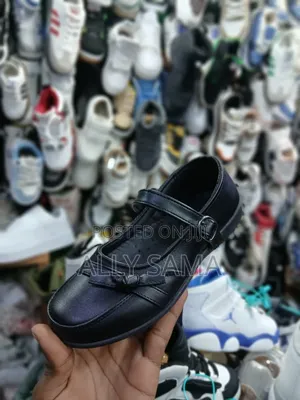 Girls Shool Shoes Full Black