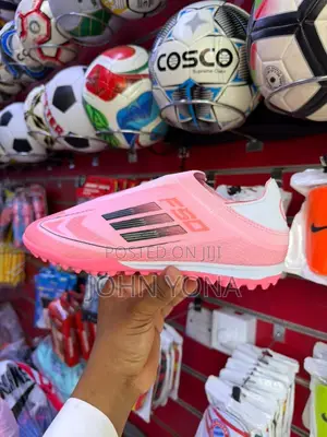 Adidas F50 Football Boots Designed for Training Surfaces Pink Color