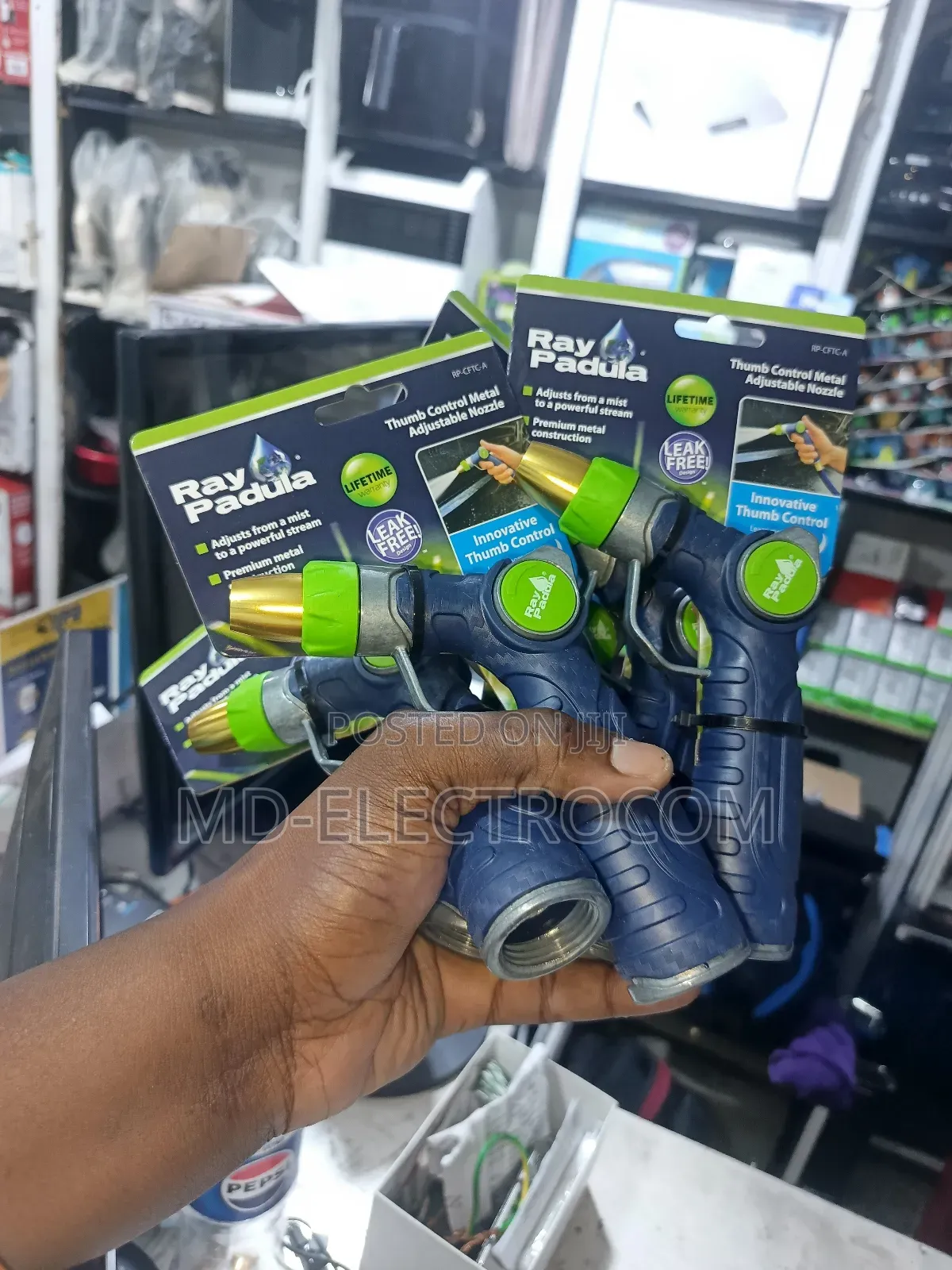 Ray Padula Metal: Hose Nozzle Adjustable High Pressure Spay Leak Proof