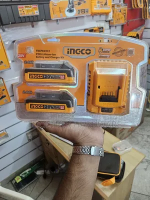 Ingco Battery Pack 2.0ah ×2 and Charger Same Battery for Total,Ingco