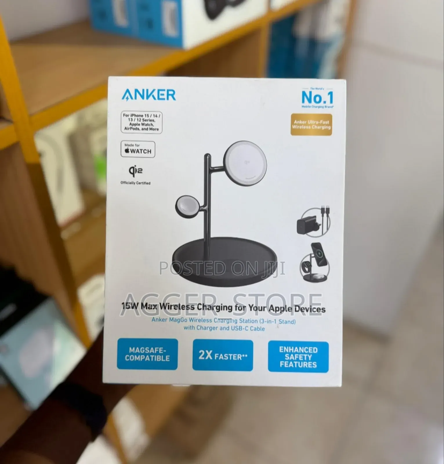 Anker Maggo Wireless Charging Station (3-in-1 Stand)
