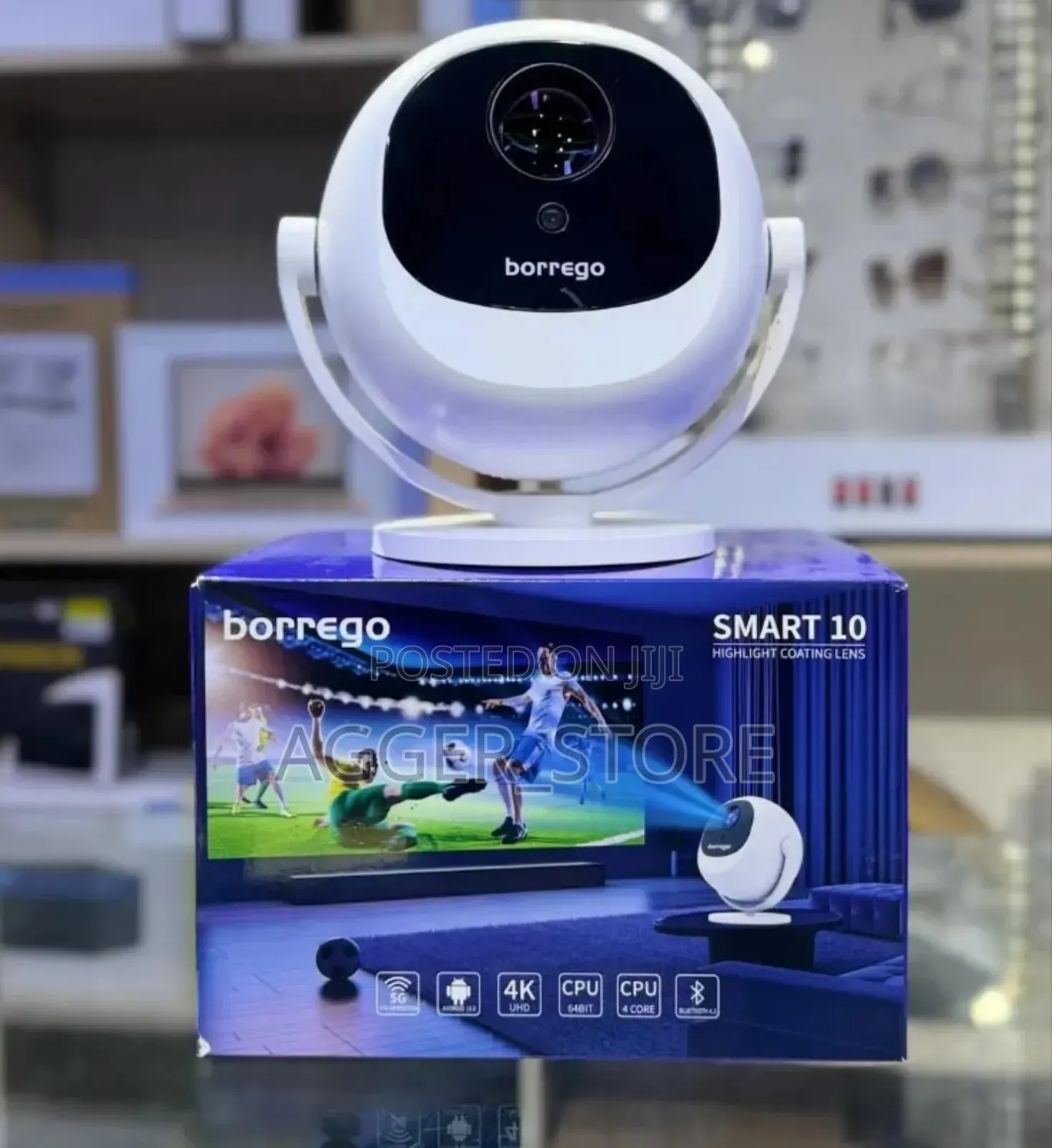 Borrego Smart 10 Mini Projector (Mobile Projector)