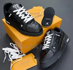 New Louis Vuitton Black Colour Leather Shoes Original
