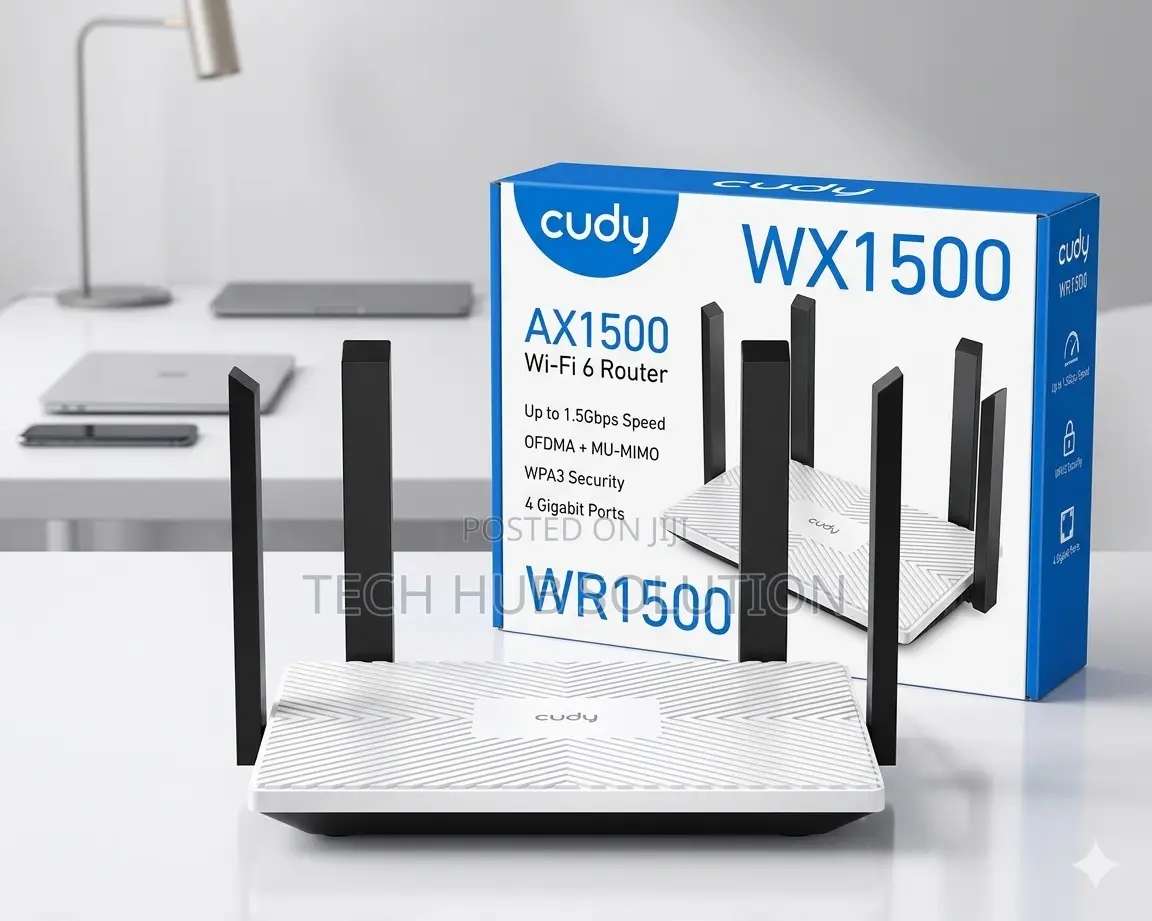 Cudy Wr1500 Ax1500 Gigabit Dual-Band Wi-Fi 6 Router