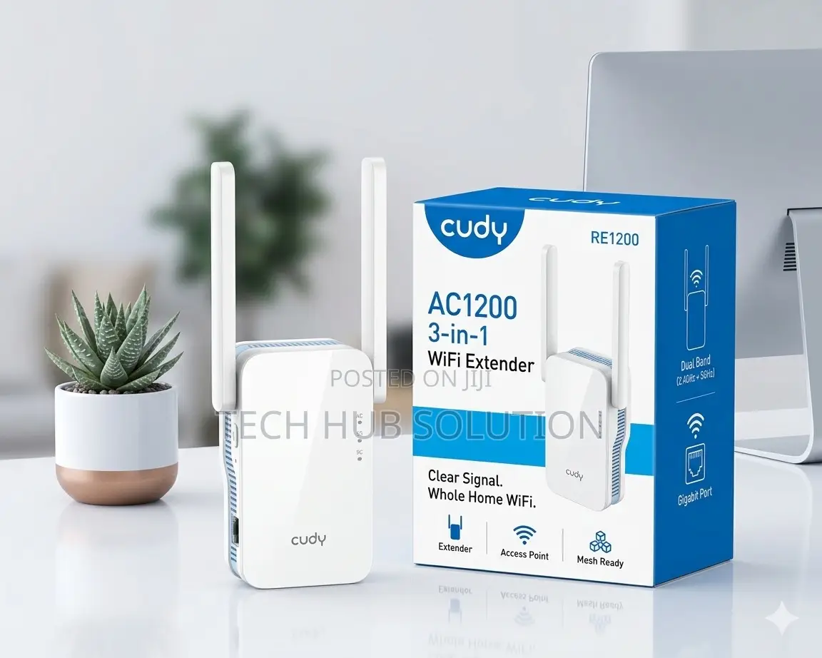 Cudy Re1200 Ac1200 3-in-1 Dual-Band Wifi Extender