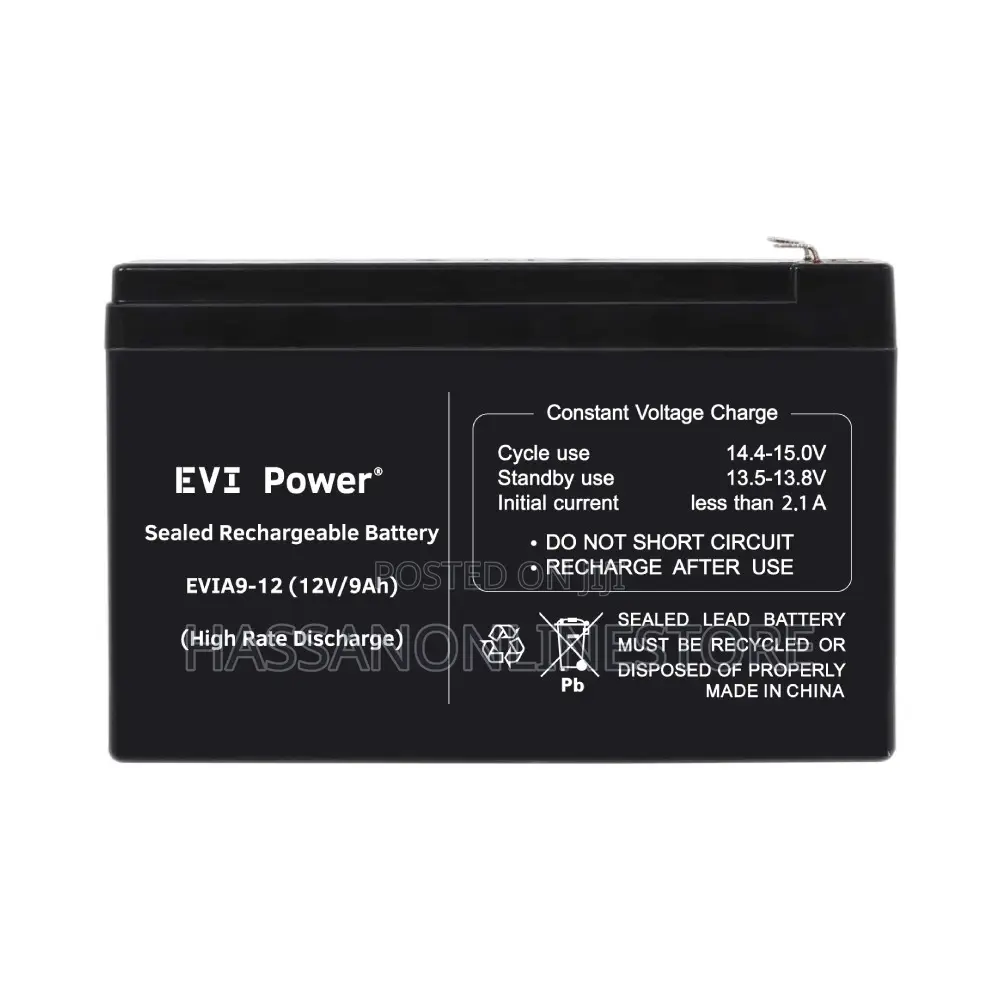 Evi Power Evia9-12 9ah 12 Volt Battery
