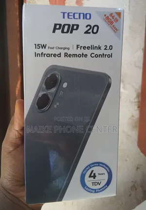 New Tecno Pop 20 64 GB Black