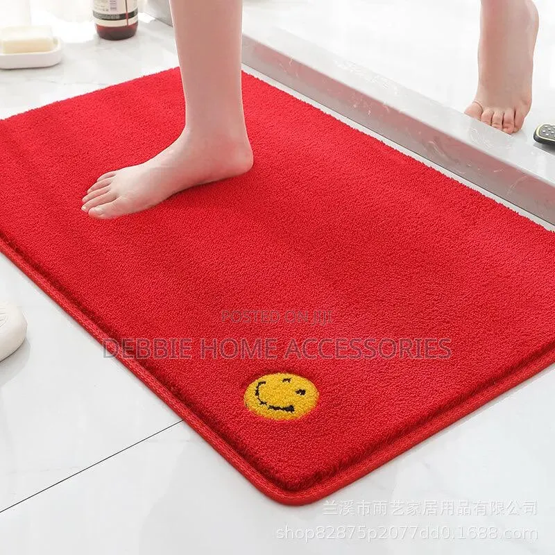 Emoji_absorbent Bath Mat