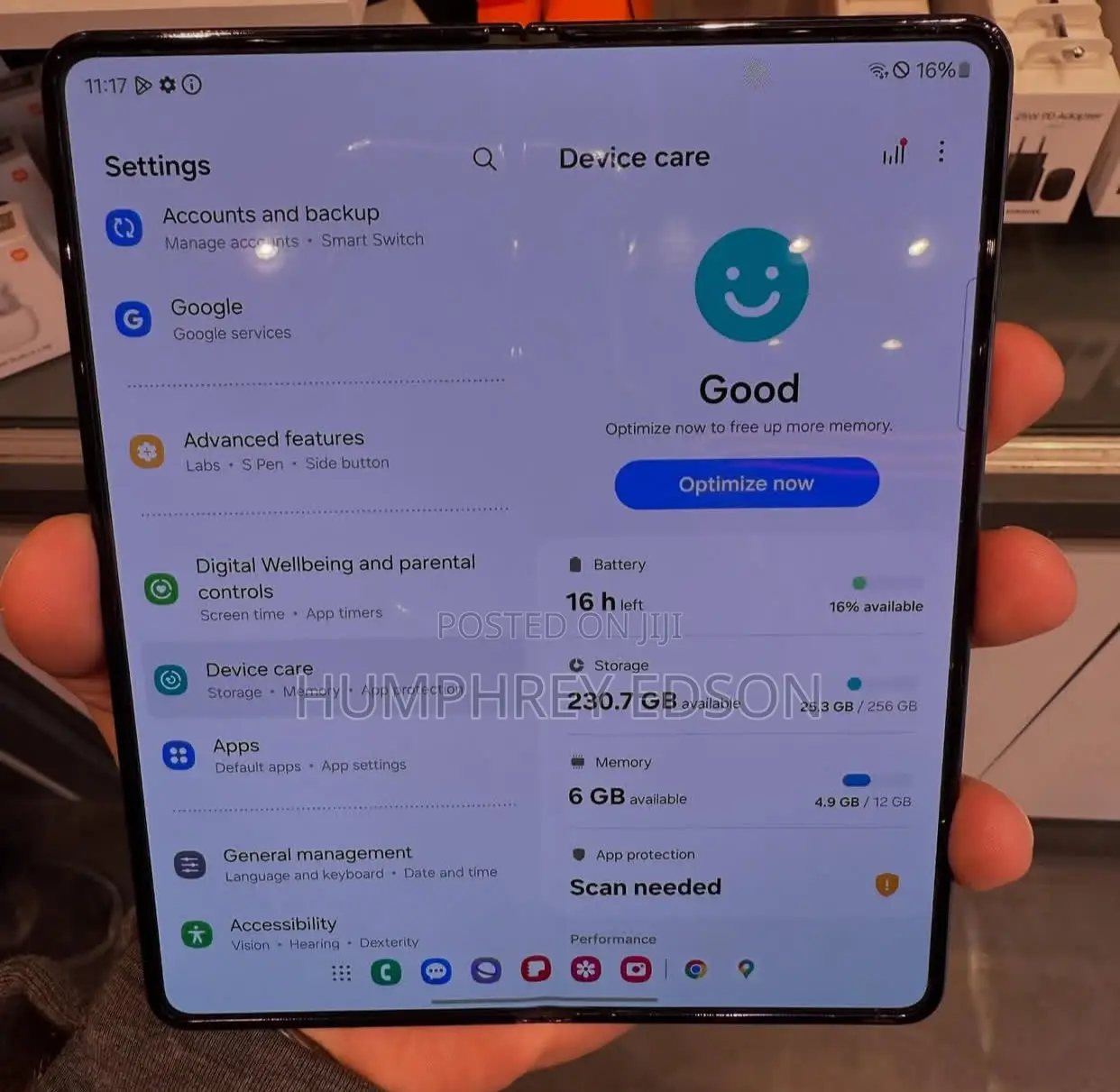 New Samsung Galaxy Z Fold 5 256 GB Black