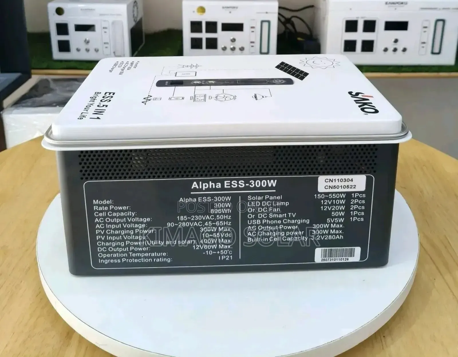 Portable Power 300w: Inawasha Tv, Laptop Na Taa, 280ah Nguvu Tele