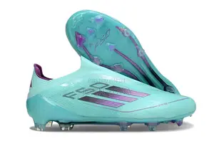 Adidas F50 Elite Laceless Firm Ground Soccer Cleats in a Light Blue
