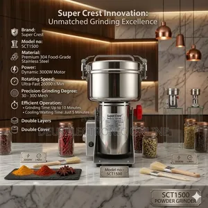 *Super Crest Powder Grinder 1500gms 1.5kg