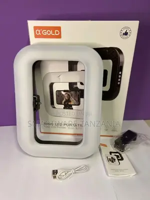 A'gold Slf-21 Portable Ring Led Light 20w Phone Holder Usb Charging