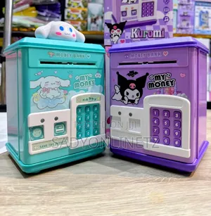 Atm Piggy Bank for Kids Educational Fingerprint