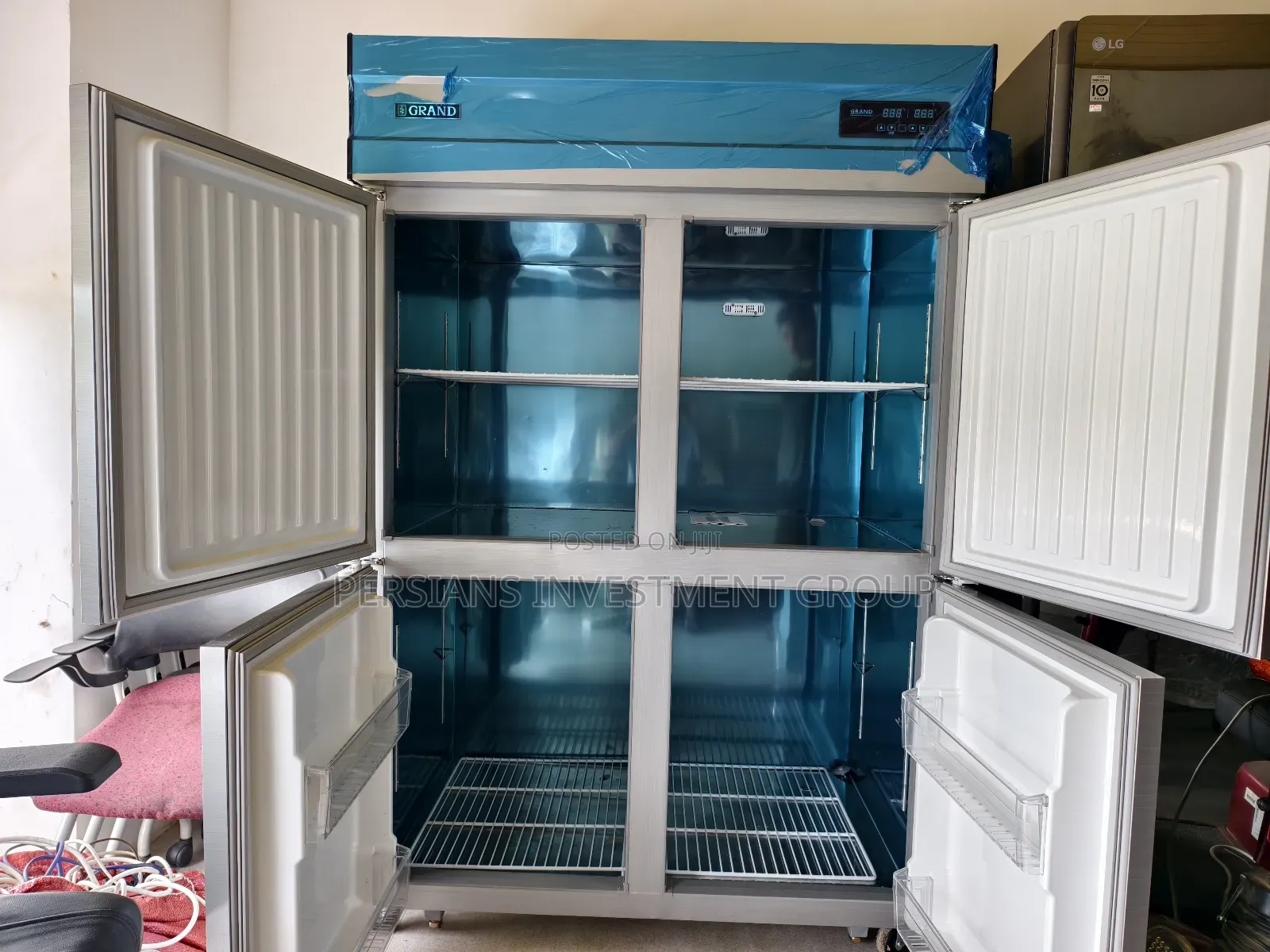 Grand 4-Door Upright Chiller and Freezer Combo