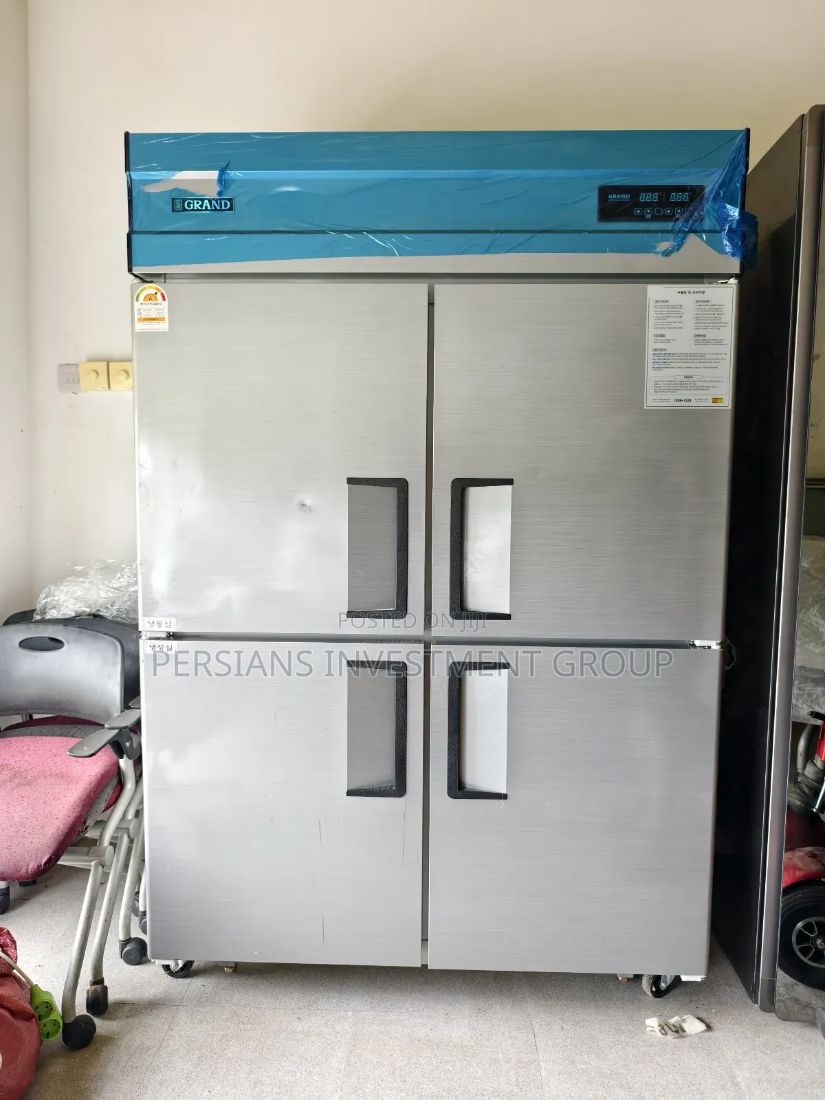 Grand 4-Door Upright Chiller and Freezer Combo