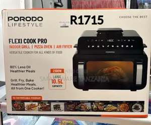 Porodo Flexi Cook Pro 3 In 1 Air Fryer Grill Oven 10.5l 2100w