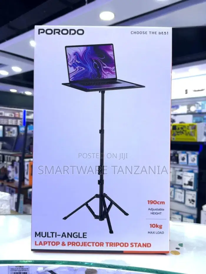 Porodo Multi-function Tripod Stand 190cm Height 10kg Capacity