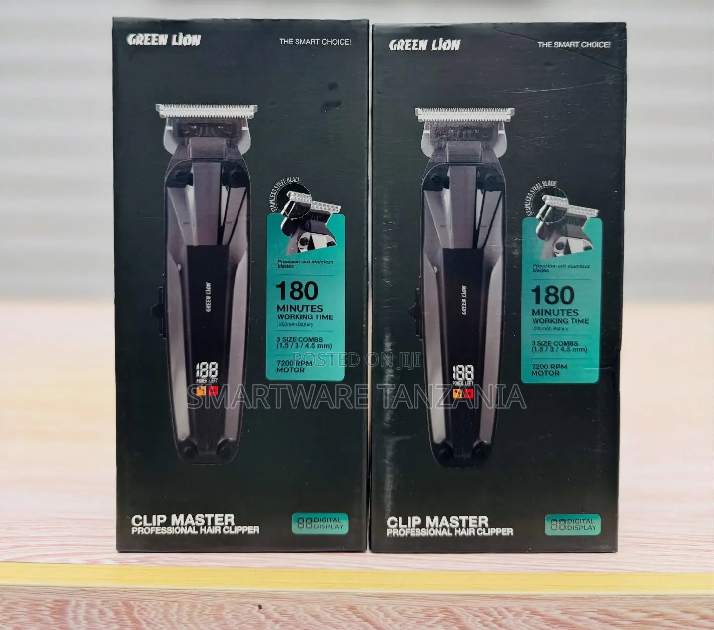 Green Lion Clip Master Professional Hair Clipper 180 Min Use