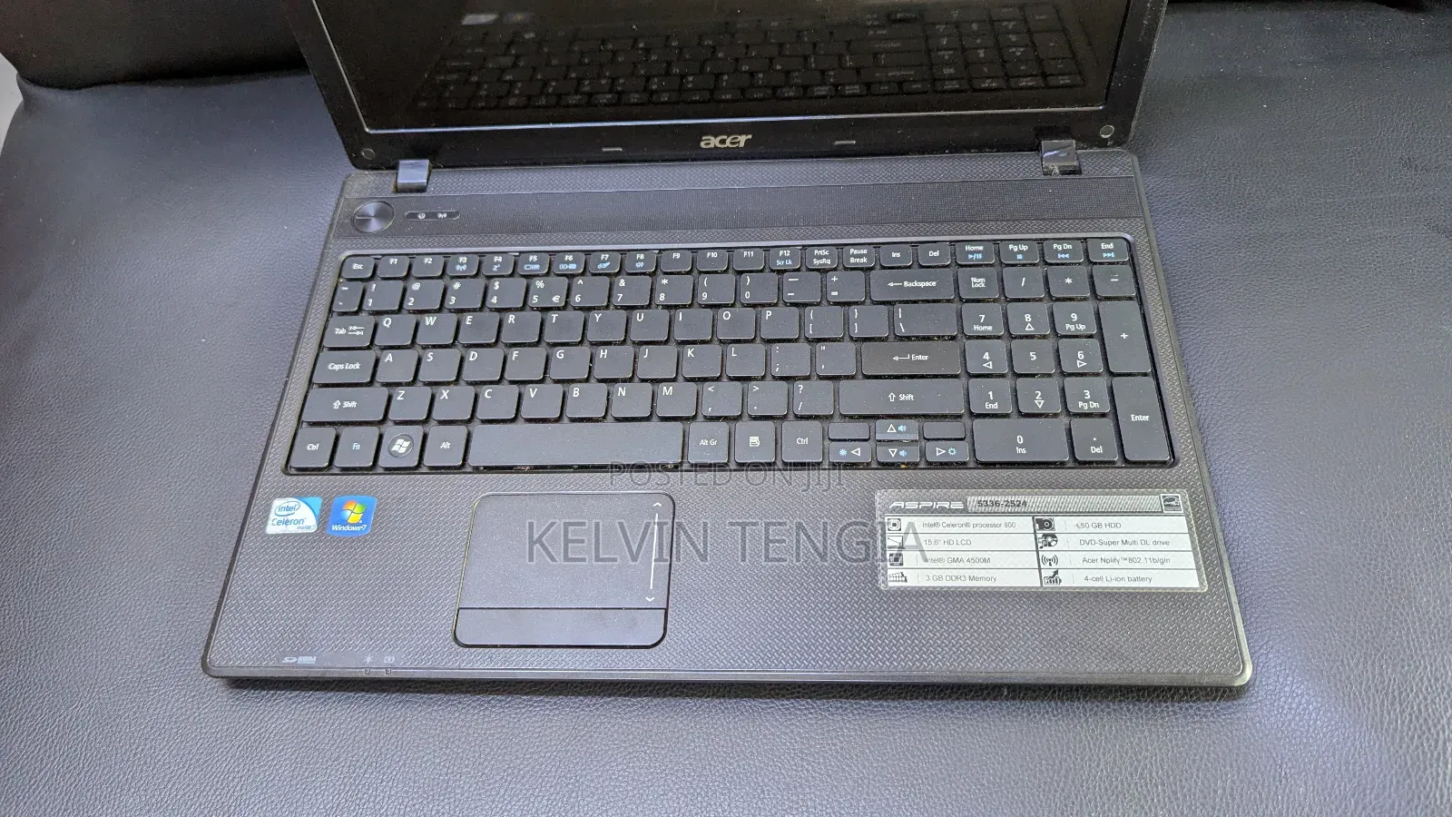 Laptop Acer 4GB Intel Core 2 Duo HDD 500GB