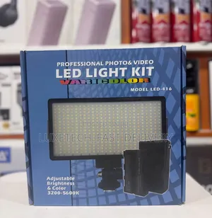Professional Photo and Video Led Light Kit Rechargeable Led-416