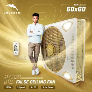 18 Inch Dolphin Surface Ceiling Fan 60x60 || Me-1815