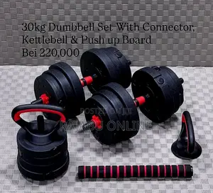 30kg Dumbell Set With Connector