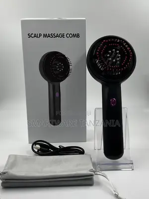 Electric Scalp Massage Comb Red Light Vibration Usb Rechargeable