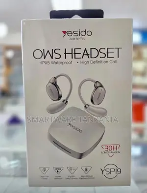 Yesido Ysp19 Ows Open-ear Headset Ipx5 30h Hd Call White