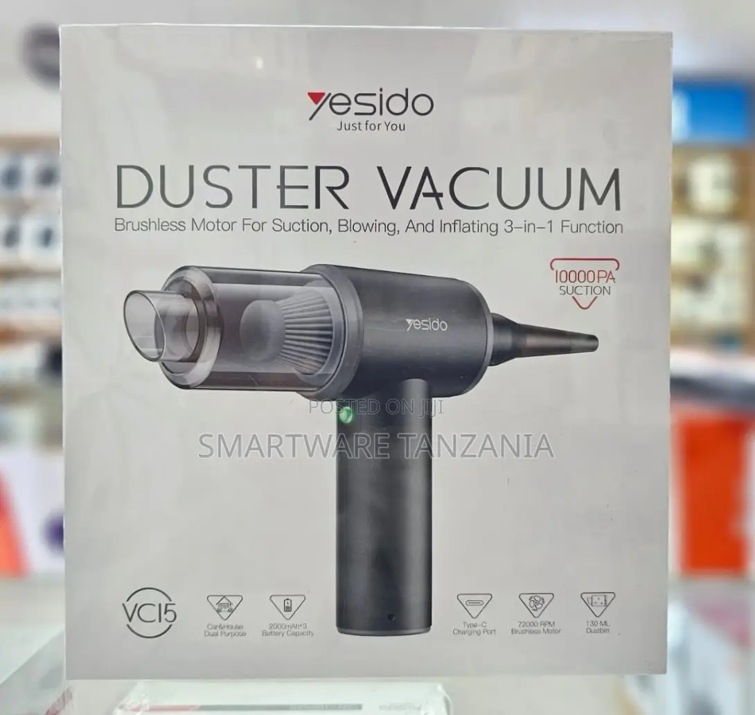 Yesido Vc15 Duster Vacuum 3 In 1 10000pa 72000rpm Type-c 130ml