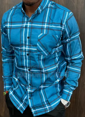 Buttons on Neck Men's New and Original Shirts or Shati Kali
