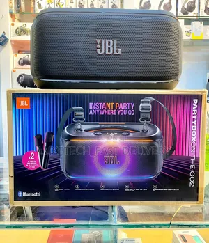 JBL Partybox on-the-Go 2 Speaker With 2 Wireless Microphones
