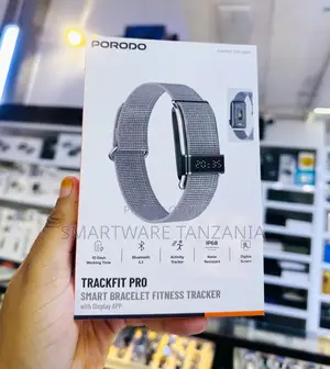 Porodo Trackfit Pro Fitness Bracelet Grey Bluetooth 5.2 Ip68