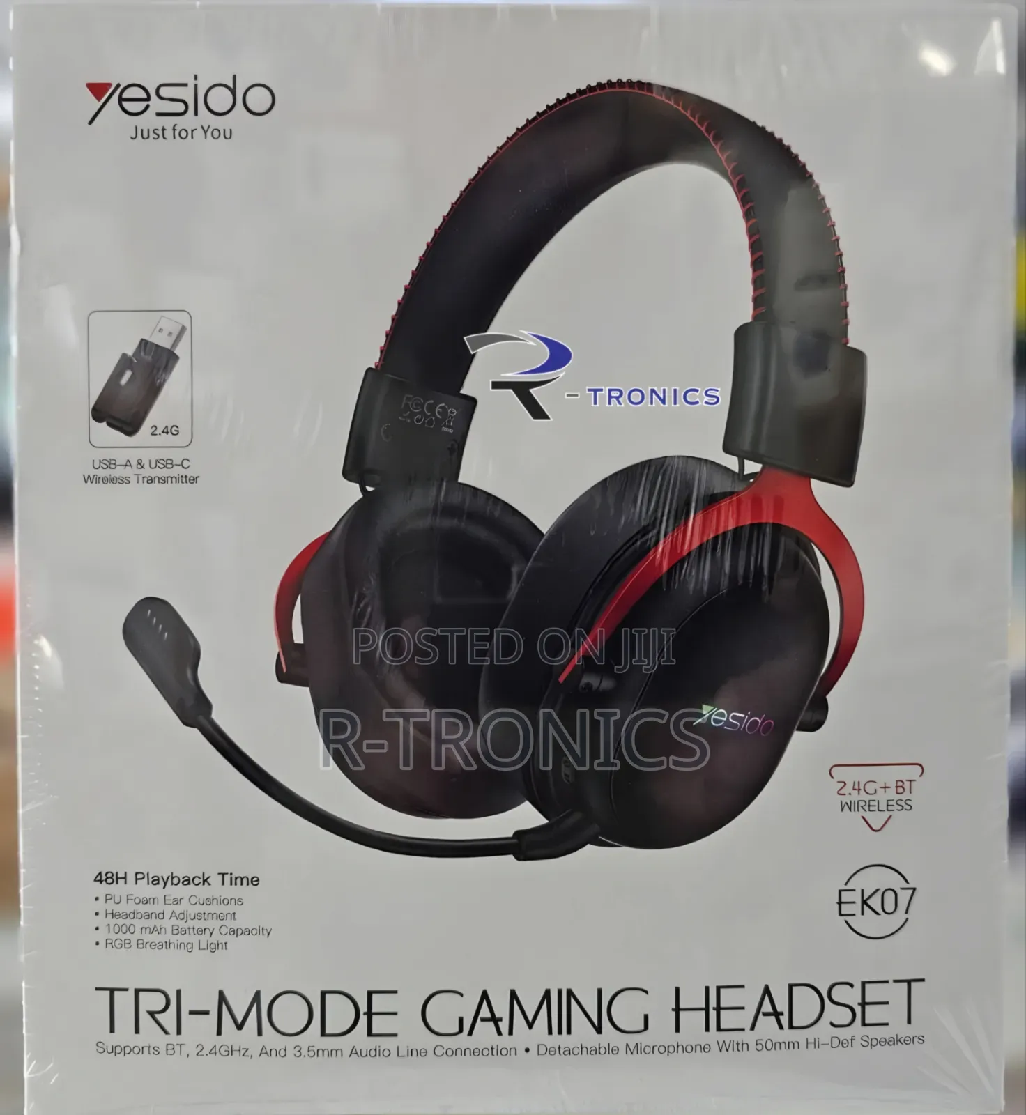 Ek07 Yesido Tri-Mode Wireless Gaming Headset