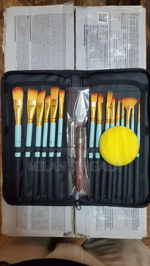 Acrylic Paint Canvas Brush