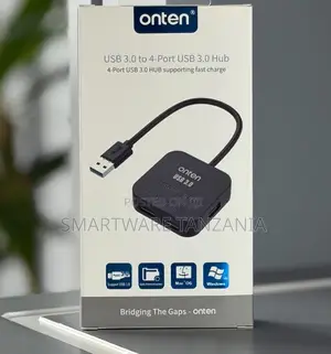 Onten Usb 3.0 To 4-port Smart Hub Fast Charge Mac Windows